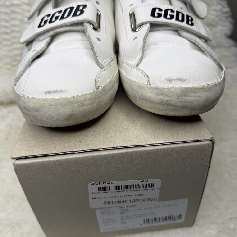 GOLDEN GOOSE White Old School Sneakers - Picture 6 of 16